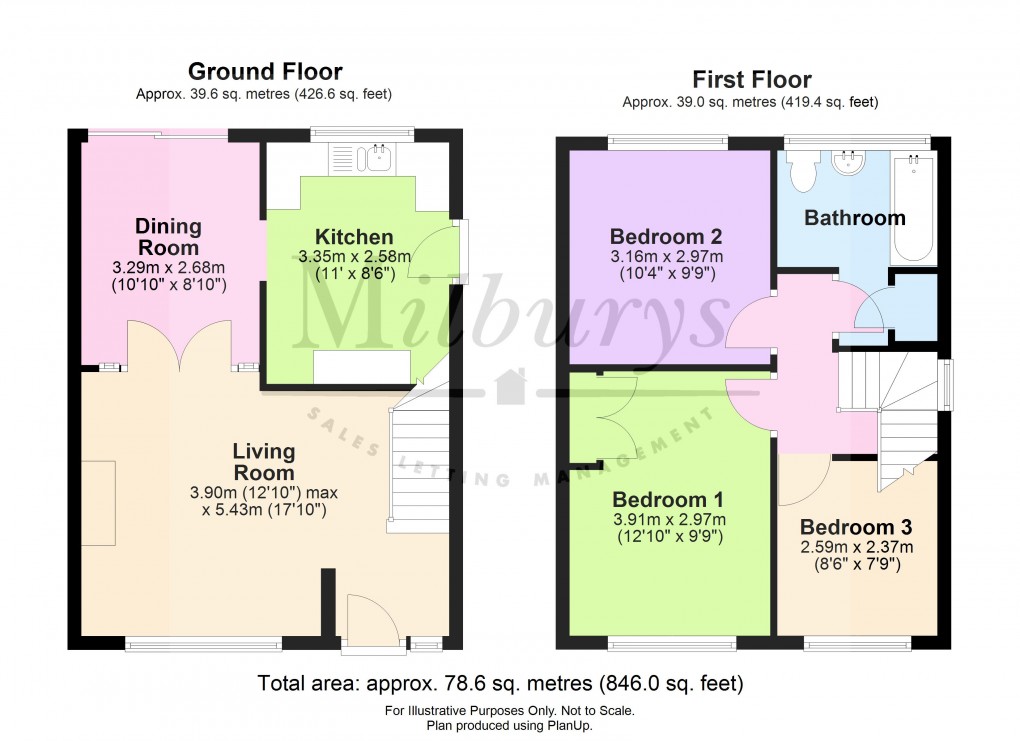 Floorplan for Rectory Close, Yate, South Gloucestershire
