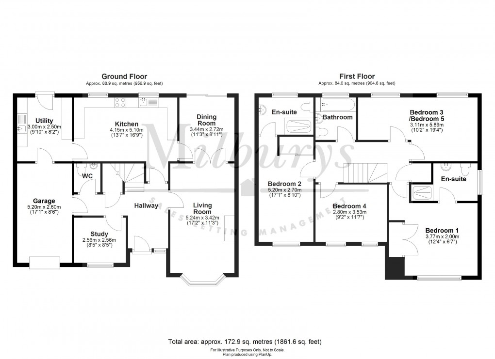 Floorplan for Thornbury, South Gloucestershire