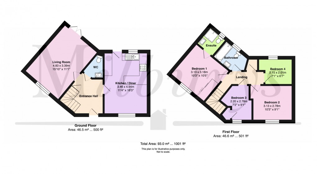 Floorplan for Normandy Drive, Yate, South Gloucestershire