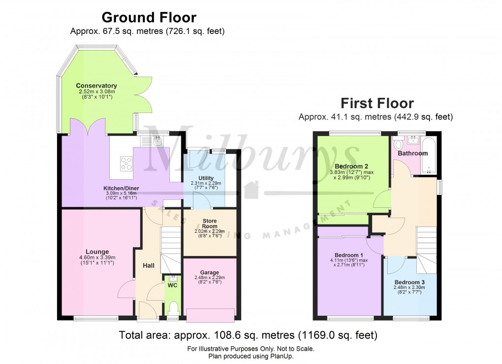 Floorplan for Inglestone Road, Wickwar, South Gloucestershire