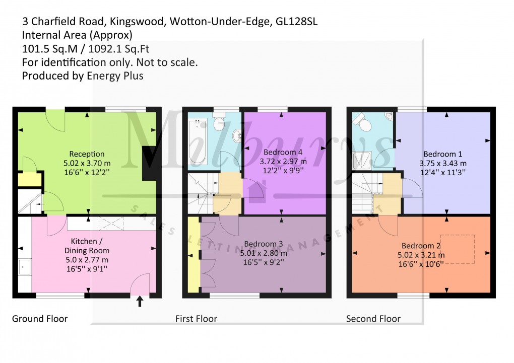 Floorplan for Charfield Road, Kingswood, Wotton-under-Edge, Gloucestershire