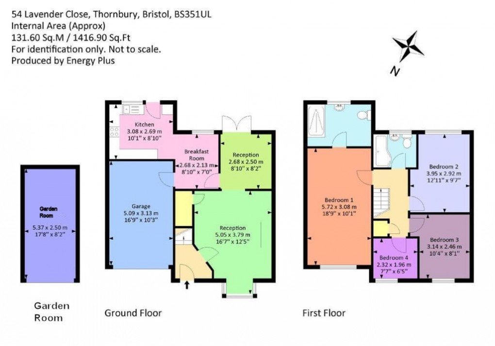 Floorplan for Lavender Close, Thornbury, South Gloucestershire