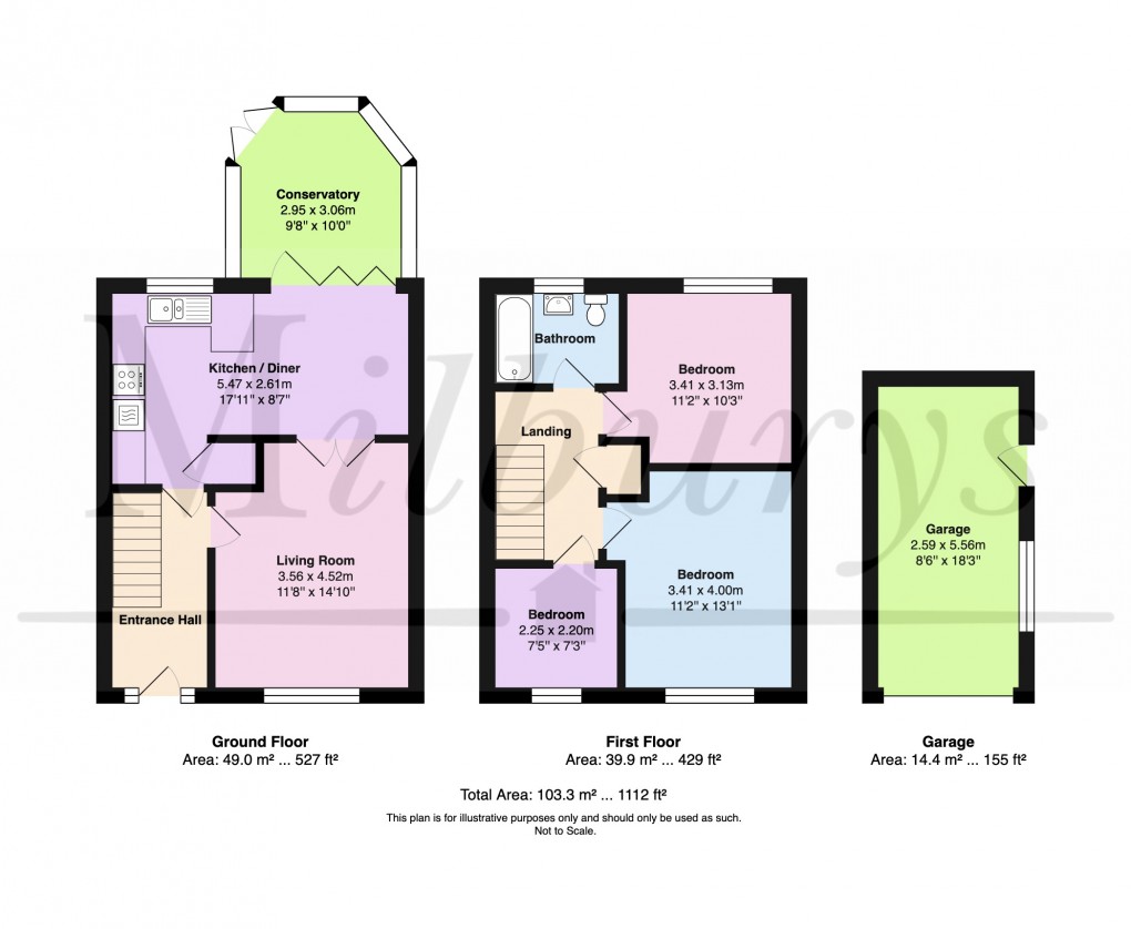 Floorplan for Glenfall, Yate, South Gloucestershire