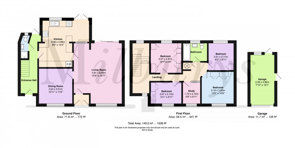 Floorplan for Virginia Close, Chipping Sodbury, South Gloucestershire
