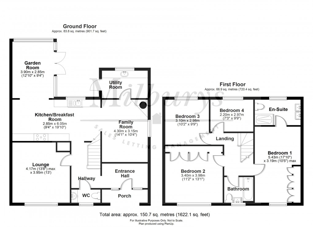 Floorplan for Cope Park, Almondsbury, South Gloucestershire