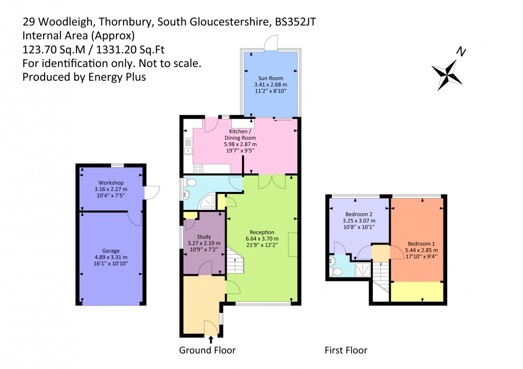Floorplan for Woodleigh, Thornbury, South Gloucestershire