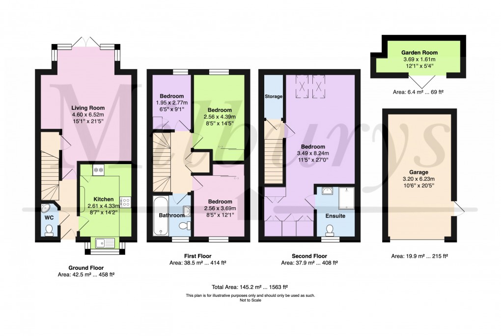 Floorplan for Clayhill Drive, Yate, South Gloucestershire