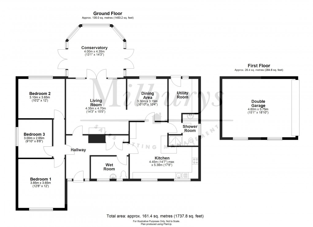 Floorplan for Park Road, Thornbury, South Gloucestershire