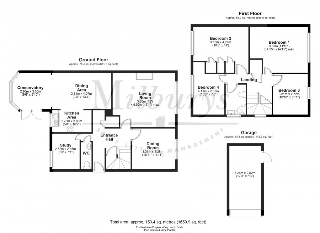 Floorplan for Manor Lane, Charfield, South Gloucestershire