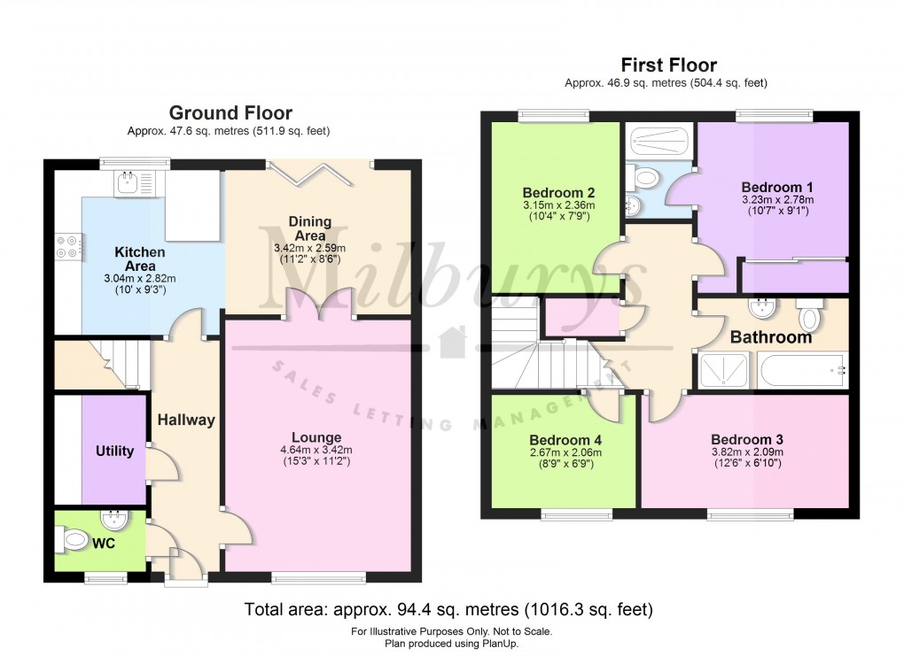 Floorplan for Quarry Bank, Chipping Sodbury, South Gloucestershire