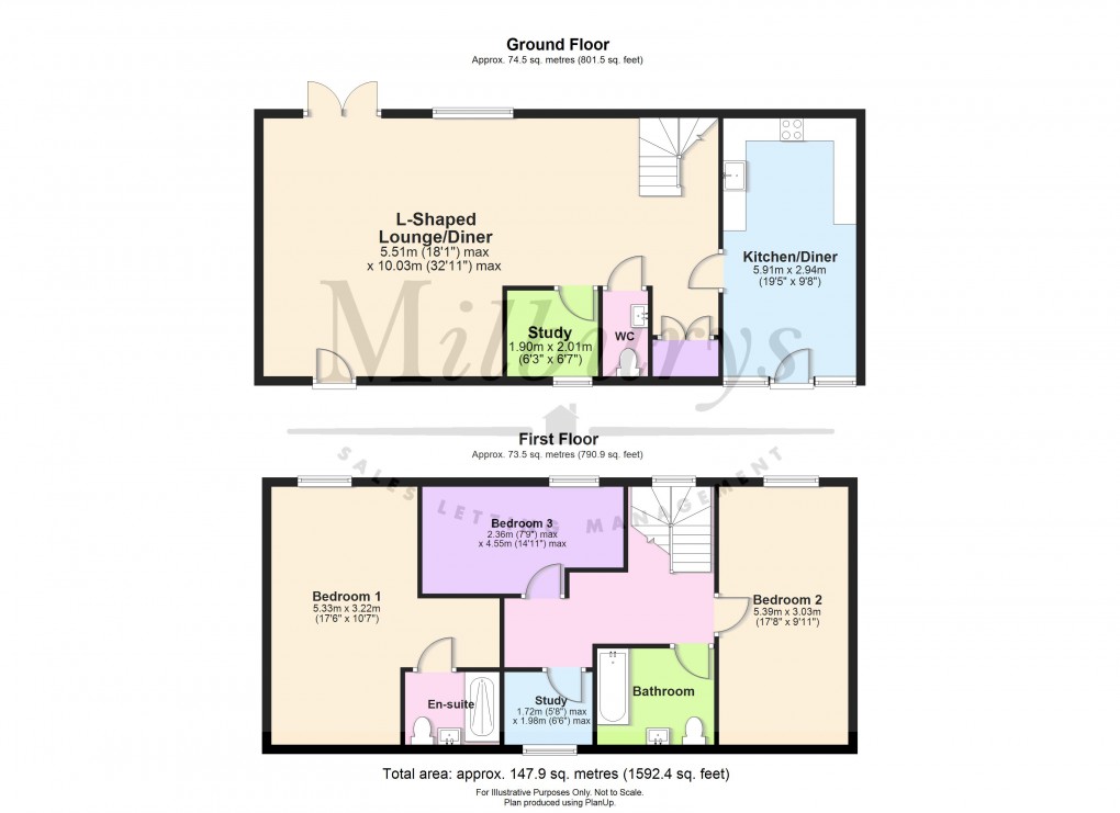 Floorplan for Mays Hill, Frampton Cotterell, South Gloucestershire