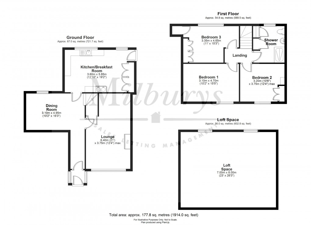 Floorplan for Gloucester Road, Thornbury, South Gloucestershire