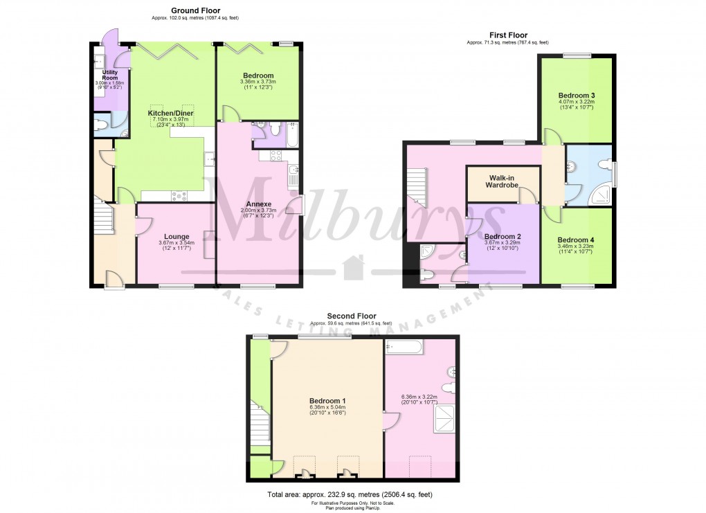 Floorplan for Wotton Crescent, Wotton-under-Edge, Gloucestershire