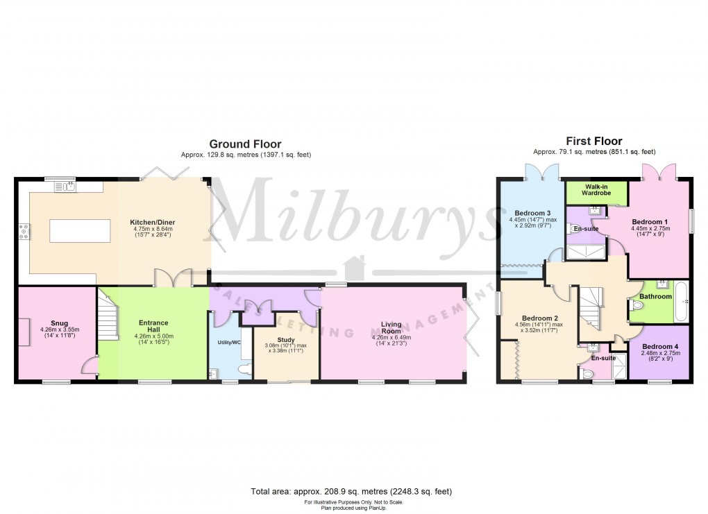 Floorplan for Engine Common Lane, Engine Common, South Gloucestershire