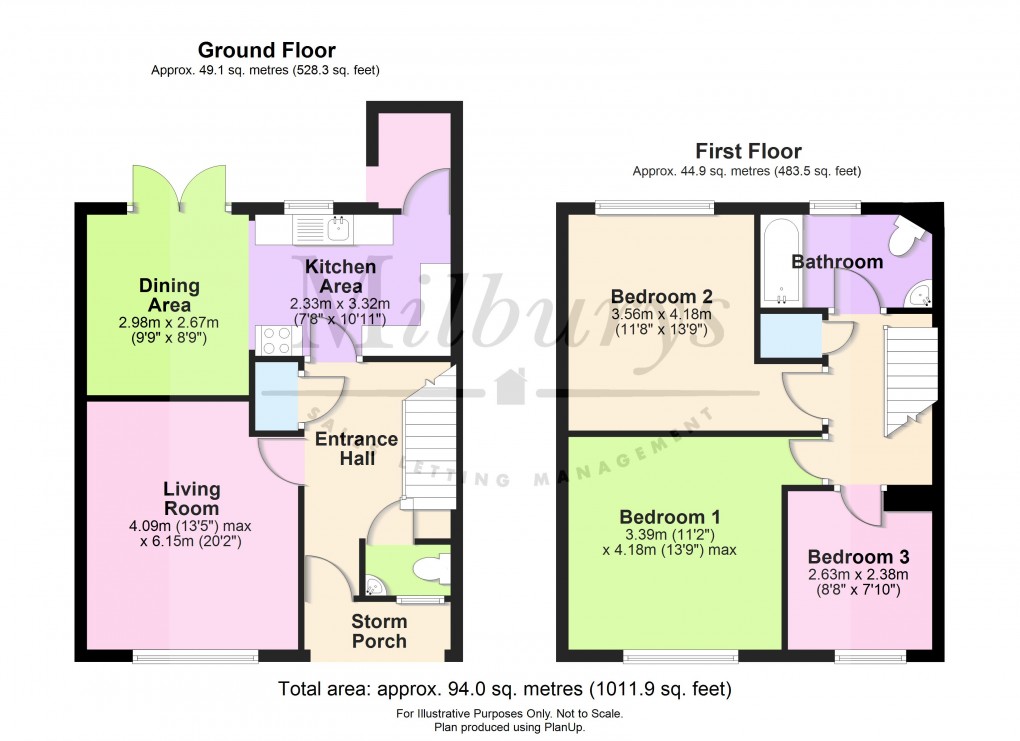 Floorplan for Pitman Place, Wotton-under-Edge, Gloucestershire