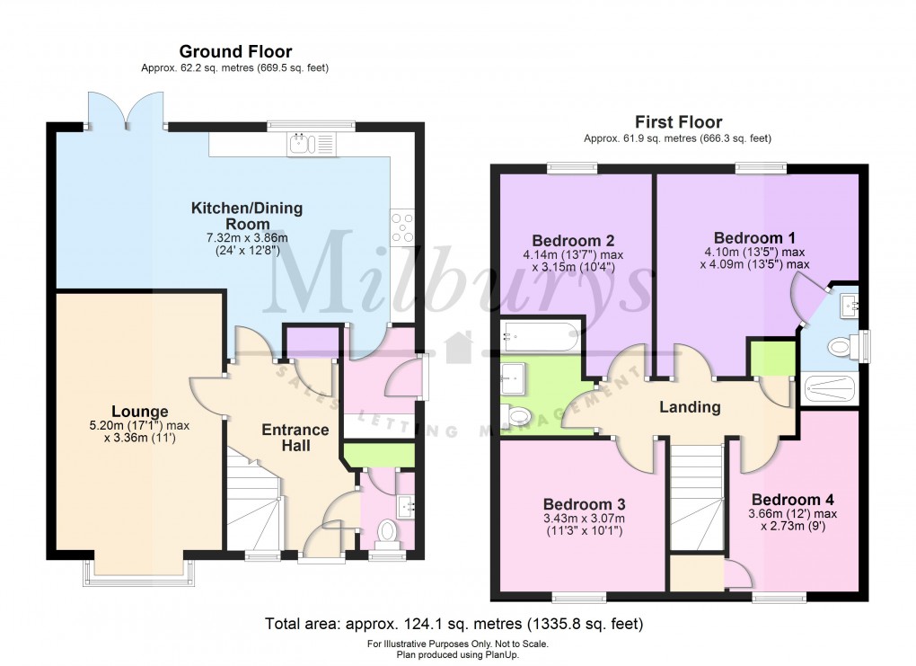 Floorplan for Pritchard Close, Yate, South Gloucestershire