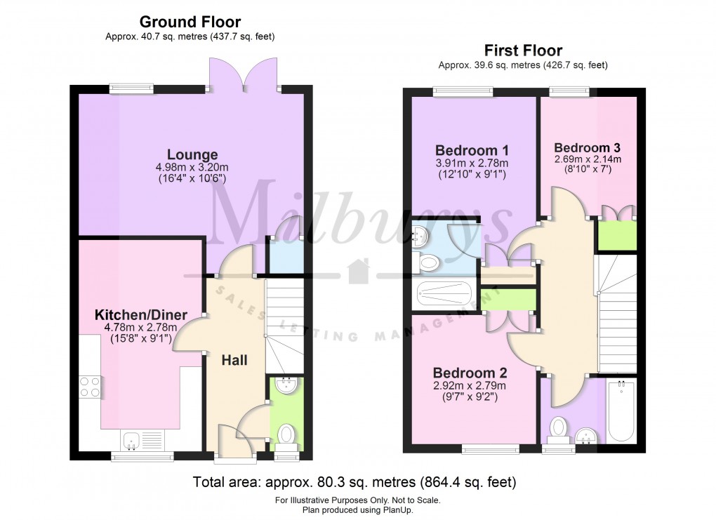Floorplan for Tanner Way, Wickwar, South Gloucestershire