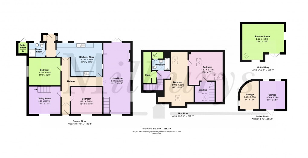 Floorplan for Cuckoo Lane, Winterbourne Down, South Gloucestershire
