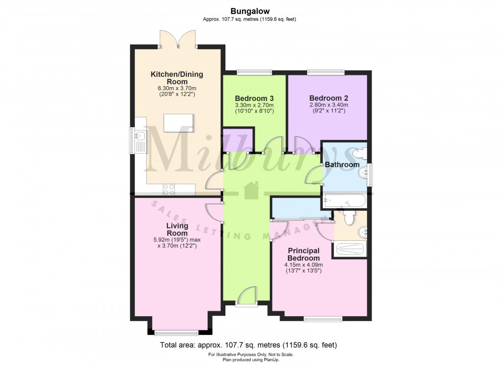 Floorplan for Cleve Leaze, Thornbury, South Gloucestershire