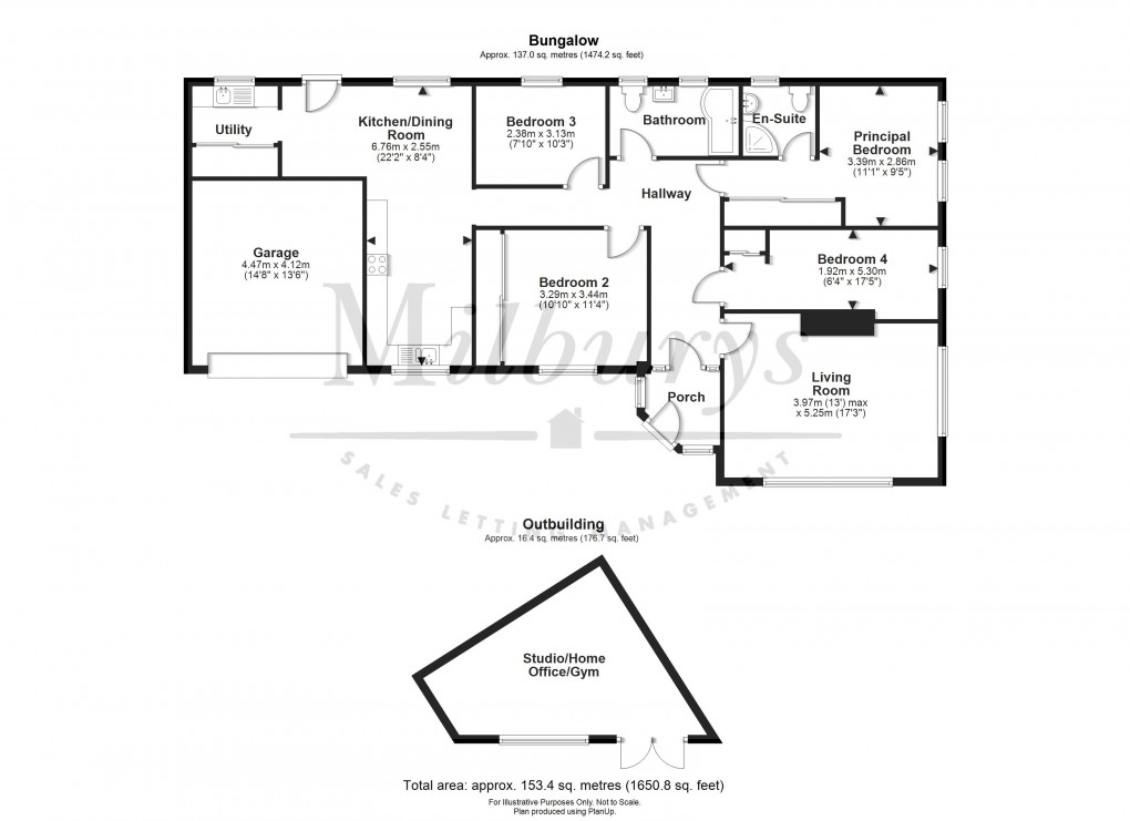 Floorplan for Knole Close, Lower Almondsbury, South Gloucestershire
