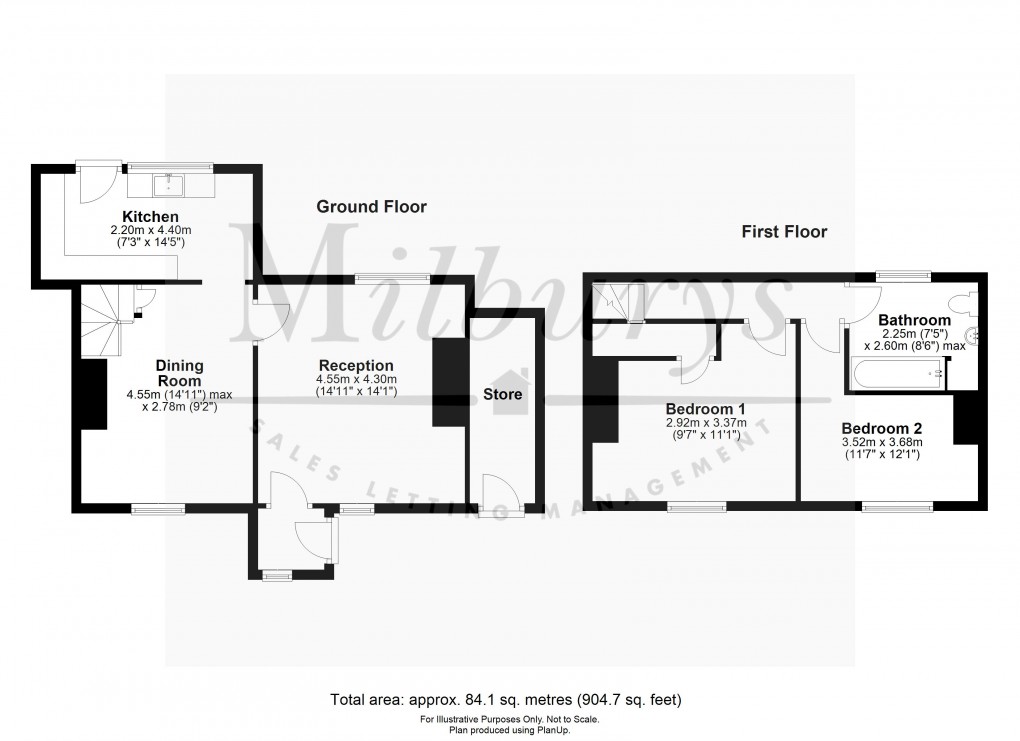 Floorplan for Church Road, Lower Almondsbury, South Gloucestershire