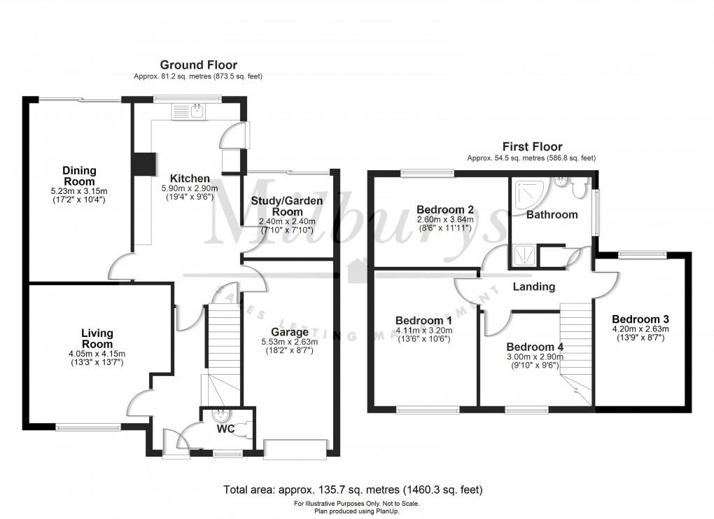 Floorplan for Thornbury, South Gloucestershire