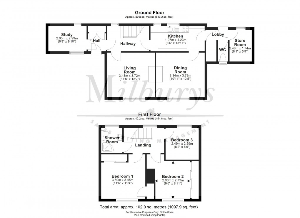 Floorplan for New Road, Olveston, South Gloucestershire