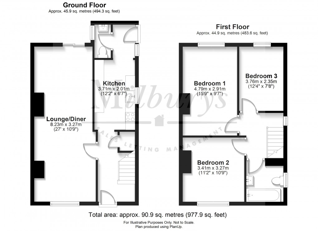Floorplan for Jubilee Lane, Cromhall, South Gloucestershire