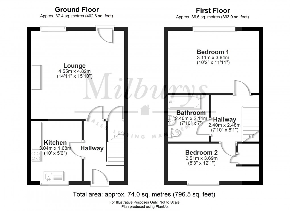 Floorplan for Larkspur Close, Thornbury, South Gloucestershire