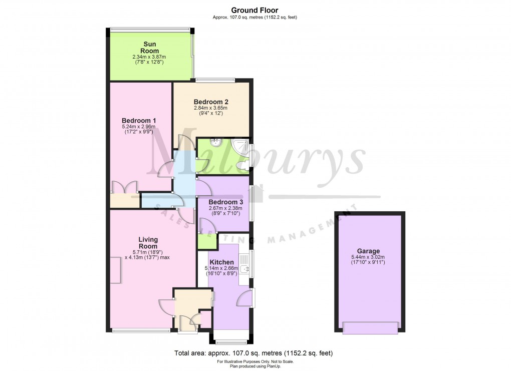 Floorplan for Oakleaze Road, Thornbury, South Gloucestershire
