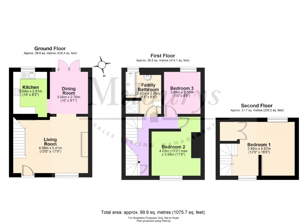 Floorplan for Wortley, Wotton-under-Edge, Gloucestershire