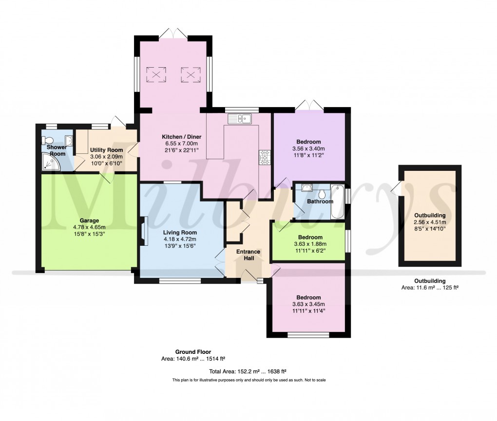 Floorplan for North Road, Yate, South Gloucestershire