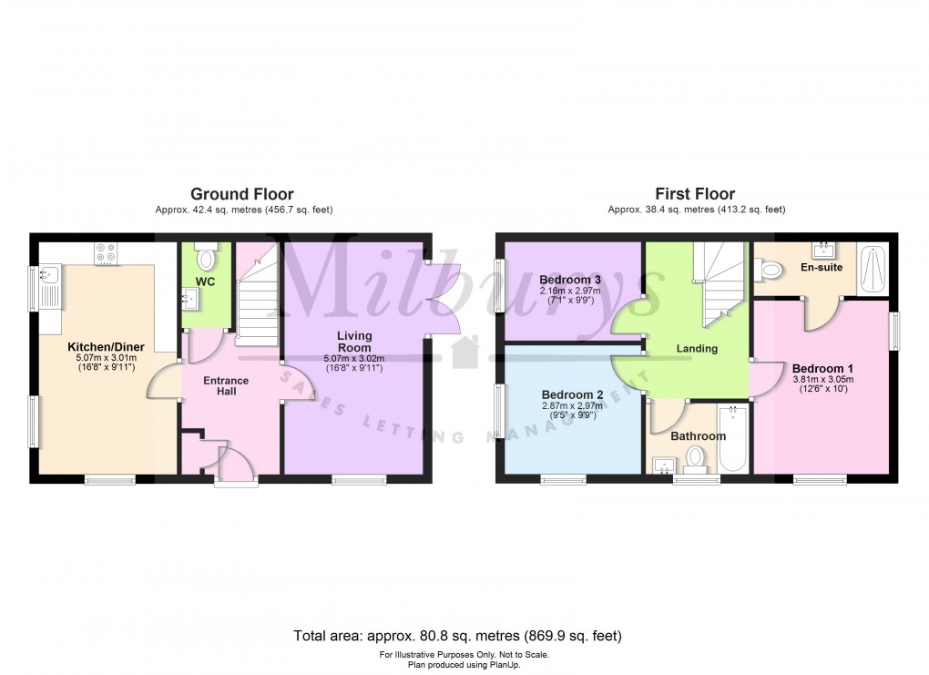 Floorplan for Edge Close, Yate, South Gloucestershire