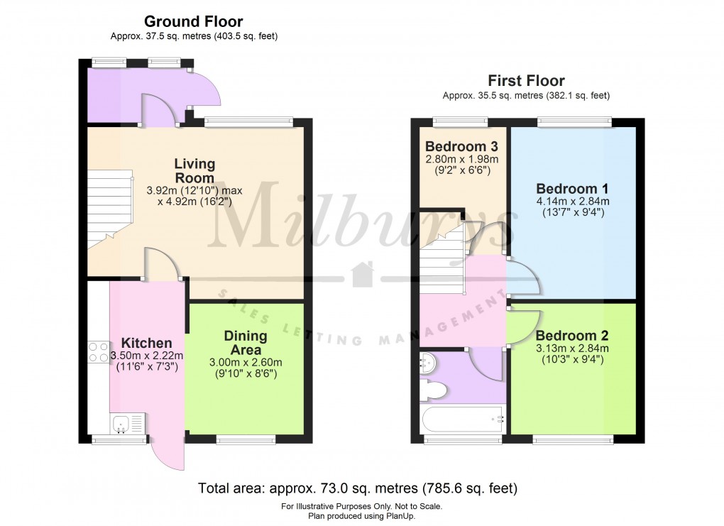 Floorplan for Dovedale, Thornbury, South Gloucestershire