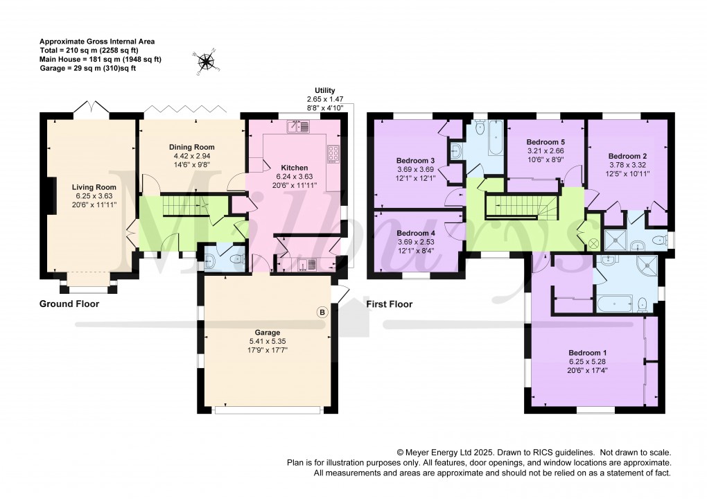 Floorplan for Barnhill Close, Yate, South Gloucestershire