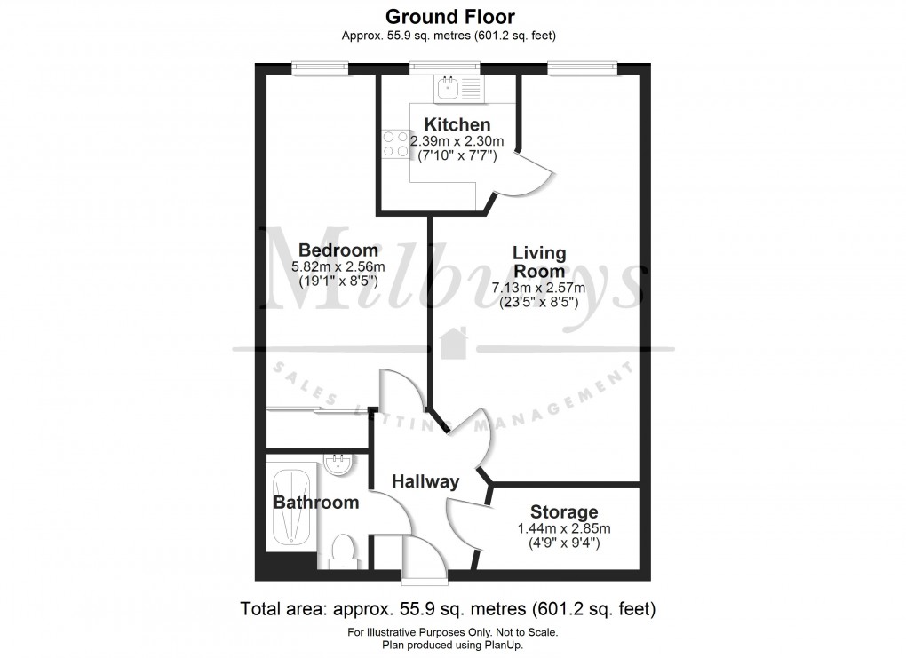Floorplan for Thornbury, South Gloucestershire