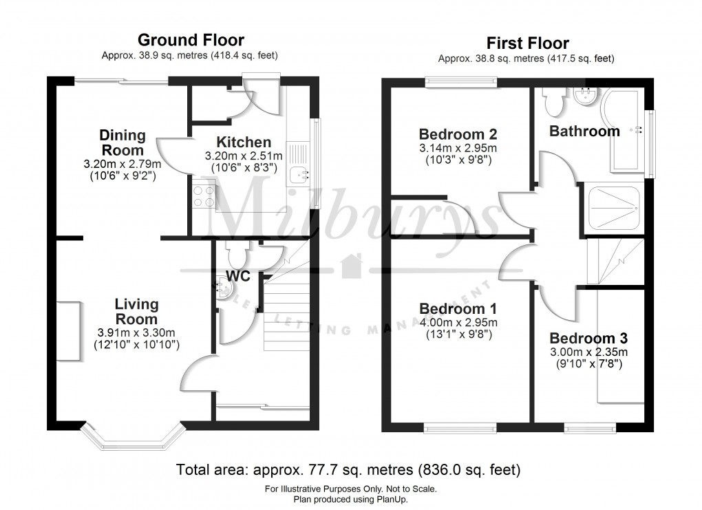 Floorplan for Woodleigh, Thornbury, South Gloucestershire