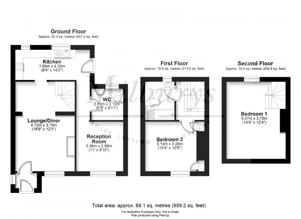 Floorplan for Wotton-under-Edge, Kingswood, Gloucestershire