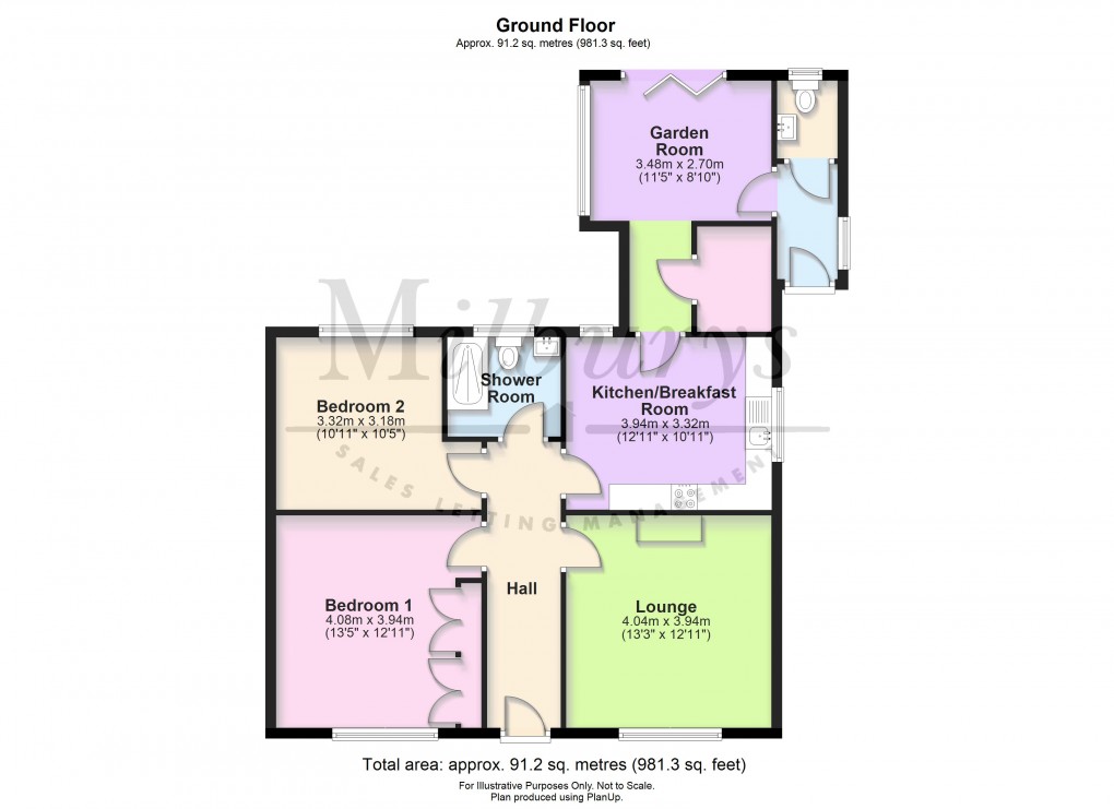 Floorplan for Cotswold Road, Chipping Sodbury, South Gloucestershire