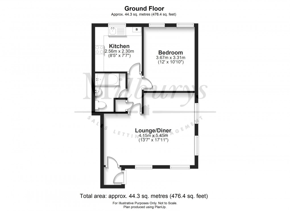 Floorplan for Berkeley, Gloucestershire