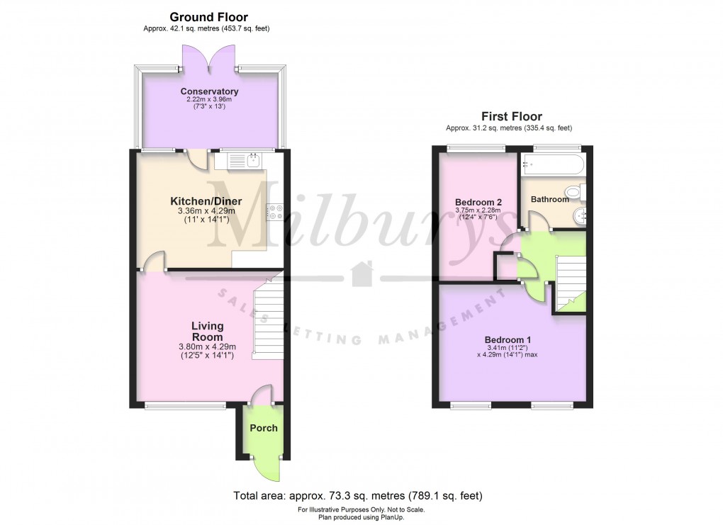 Floorplan for Rodborough, Yate, South Gloucestershire