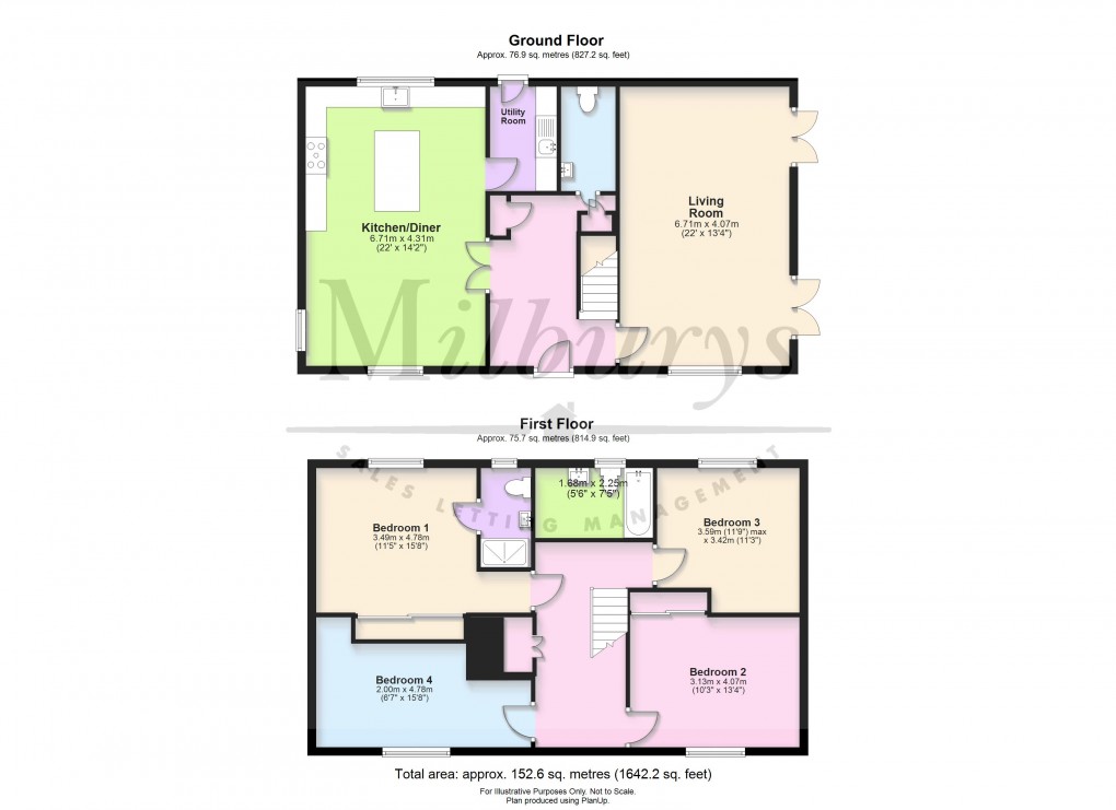 Floorplan for The Burltons, Cromhall, South Gloucestershire