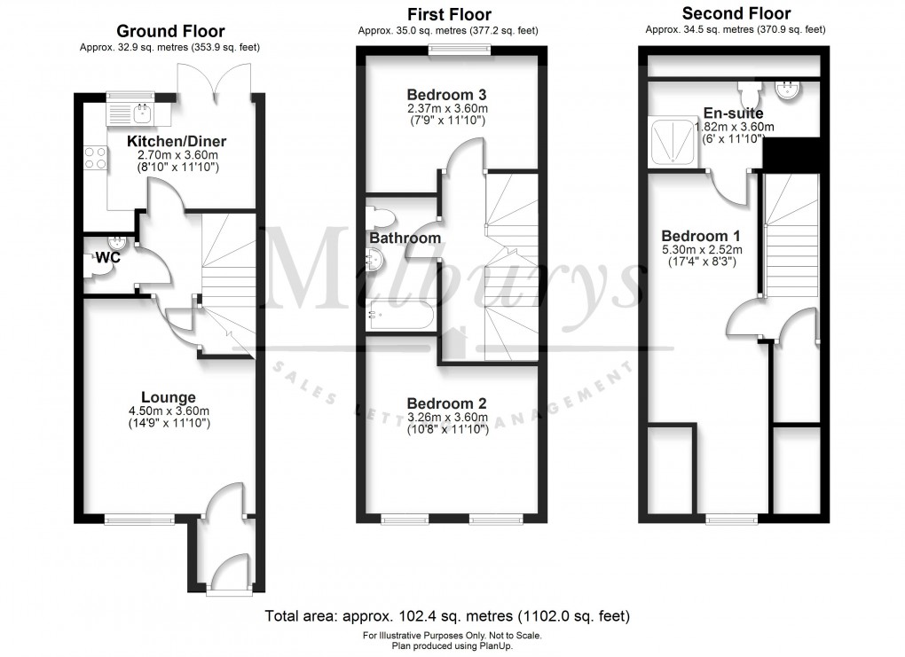 Floorplan for Stump Street, Berkeley, Gloucestershire