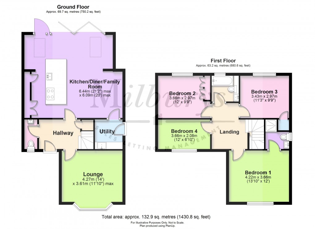 Floorplan for Rogers Court, Chipping Sodbury, South Gloucestershire