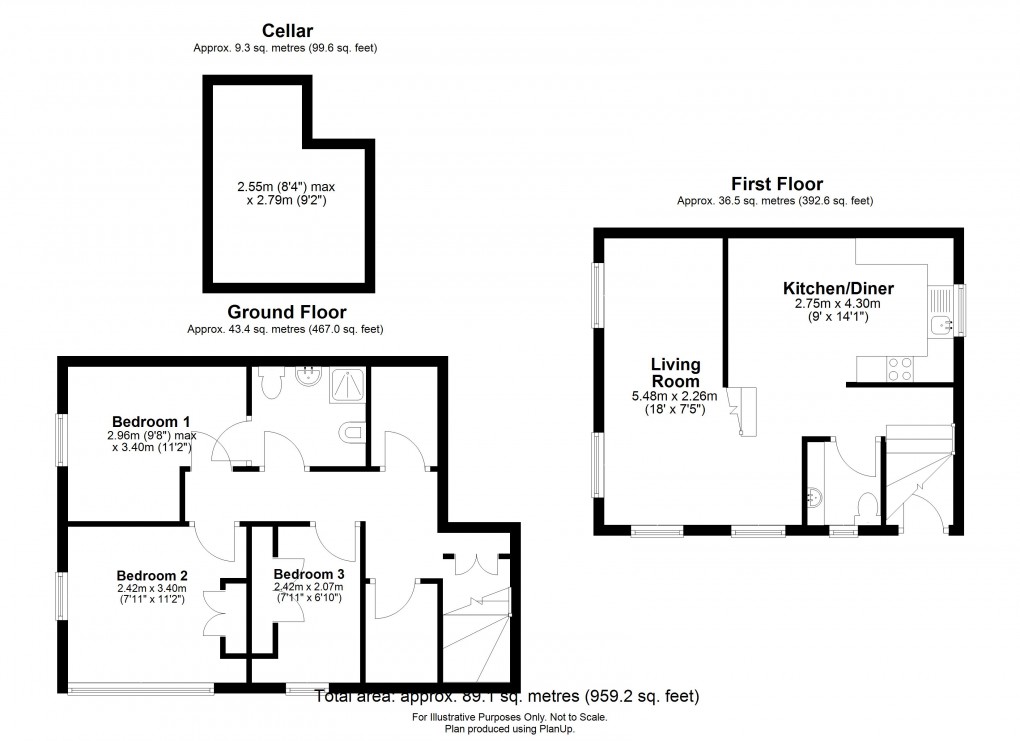 Floorplan for Ludgate Hill, Wotton-under-Edge, Gloucestershire