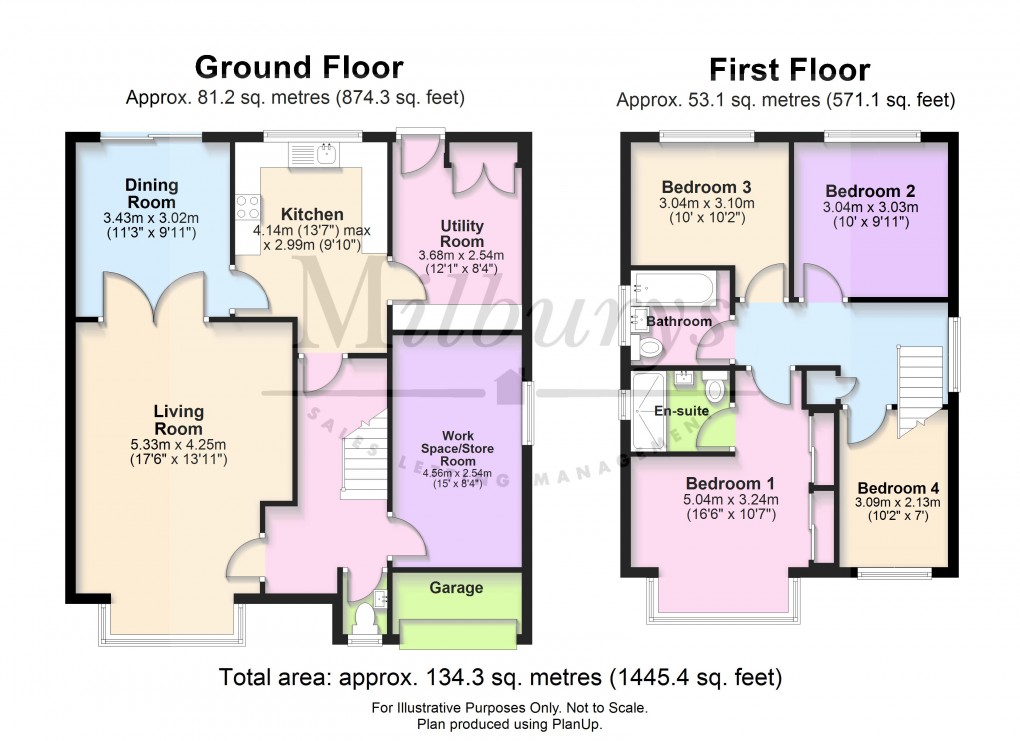 Floorplan for The Leaze, Yate, South Gloucestershire
