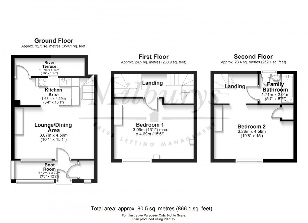 Floorplan for The Walk, Kingswood, Wotton-under-Edge, Gloucestershire