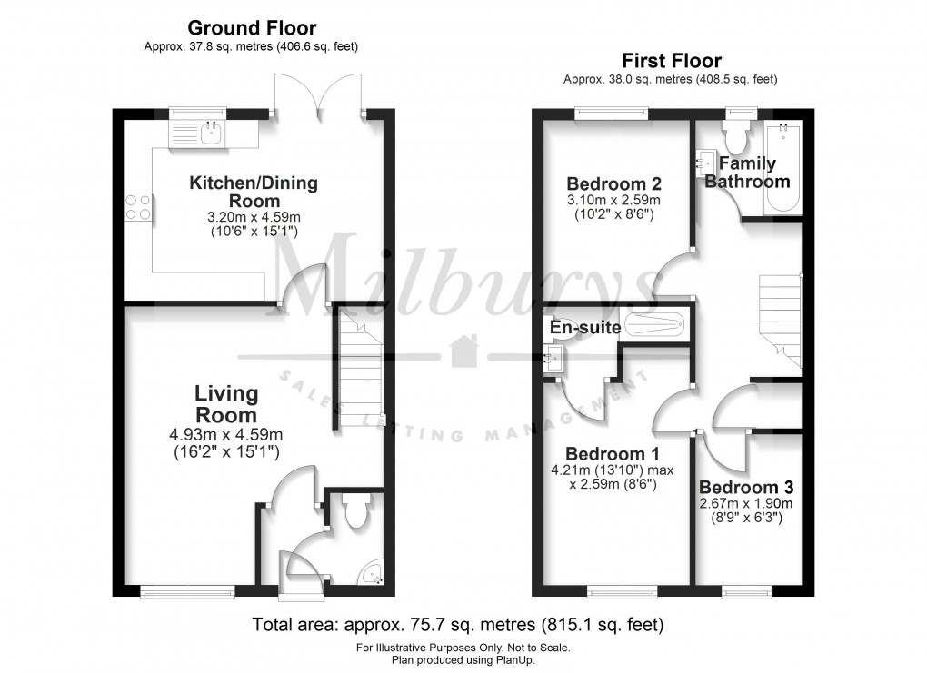 Floorplan for Poskett Way, Charfield, South Gloucestershire