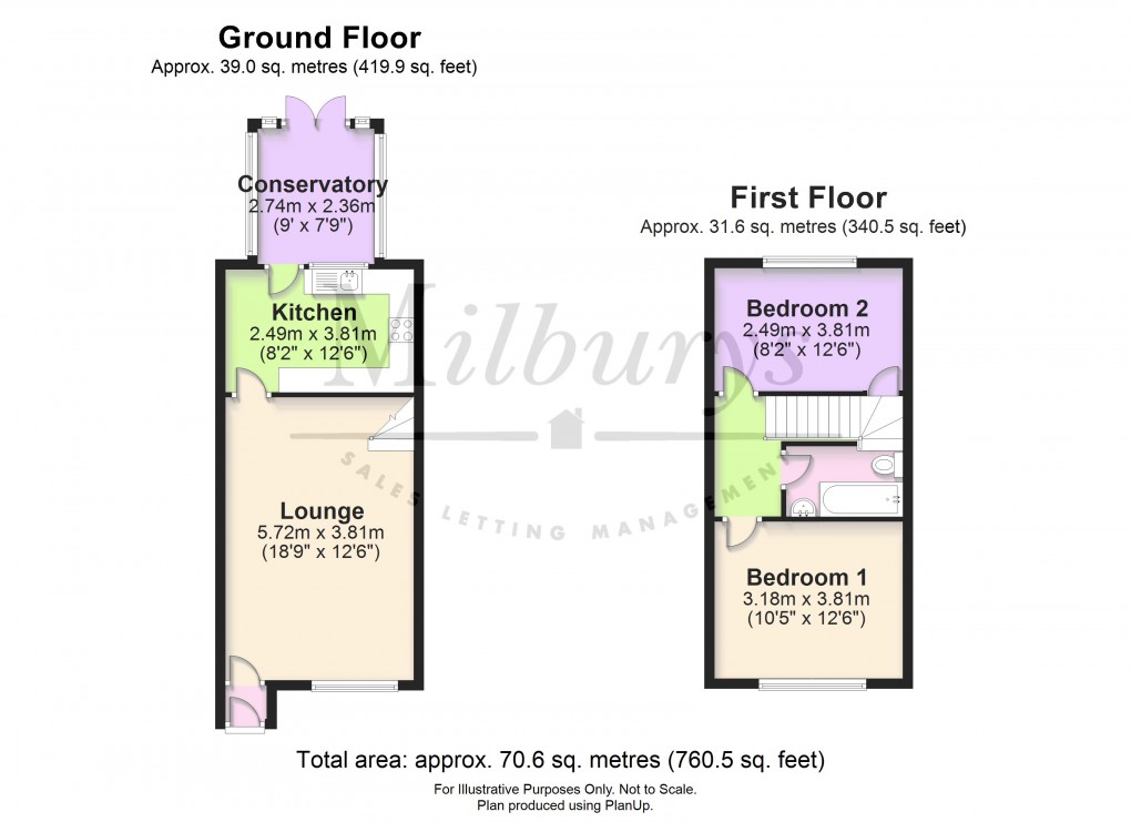 Floorplan for Mountbatten Close, Yate, South Gloucestershire
