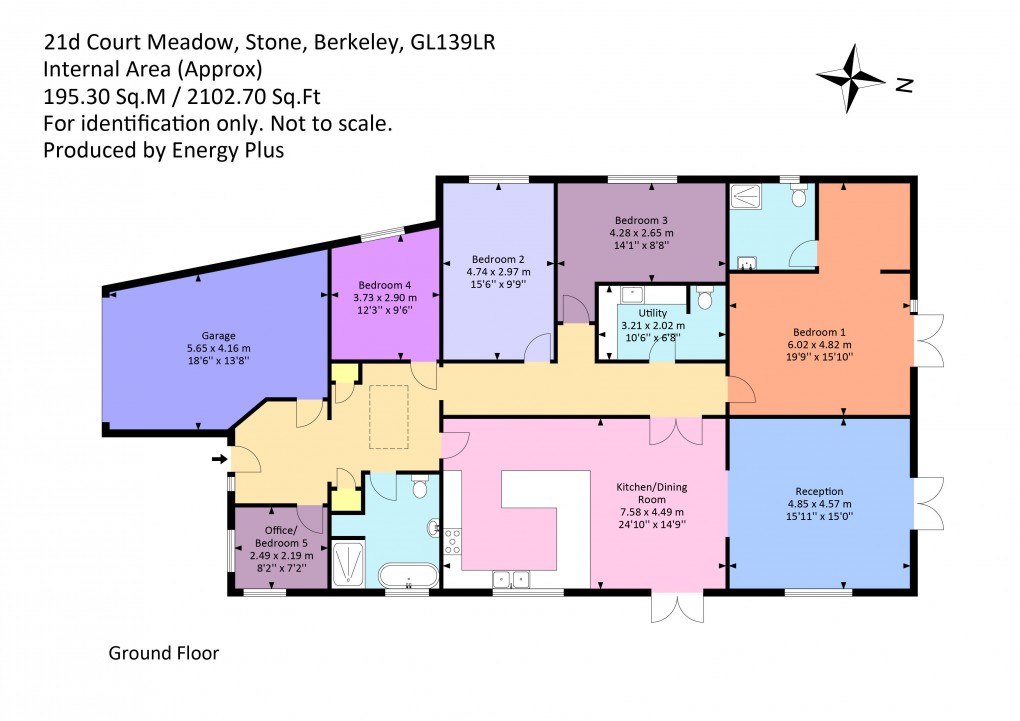 Floorplan for Court Meadow, Stone, Gloucestershire
